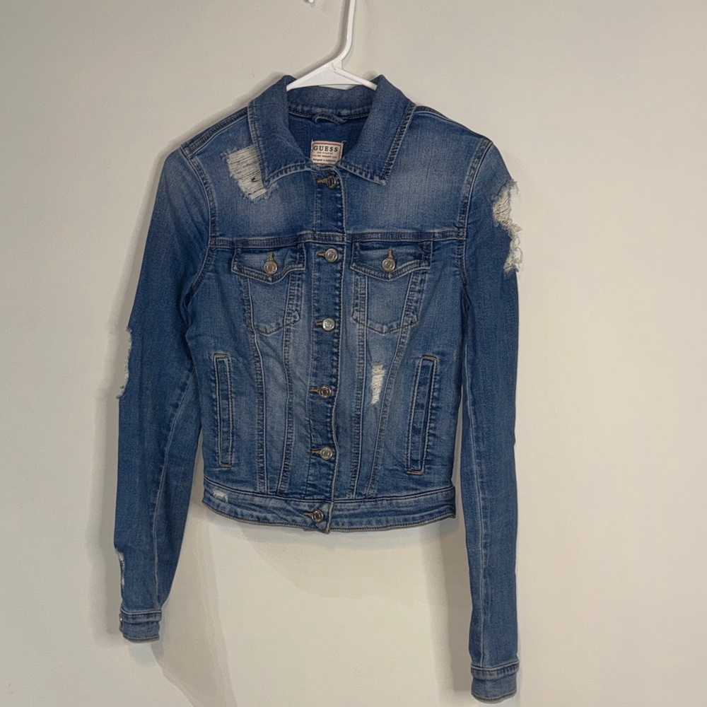 Guess Distressed Denim Jacket